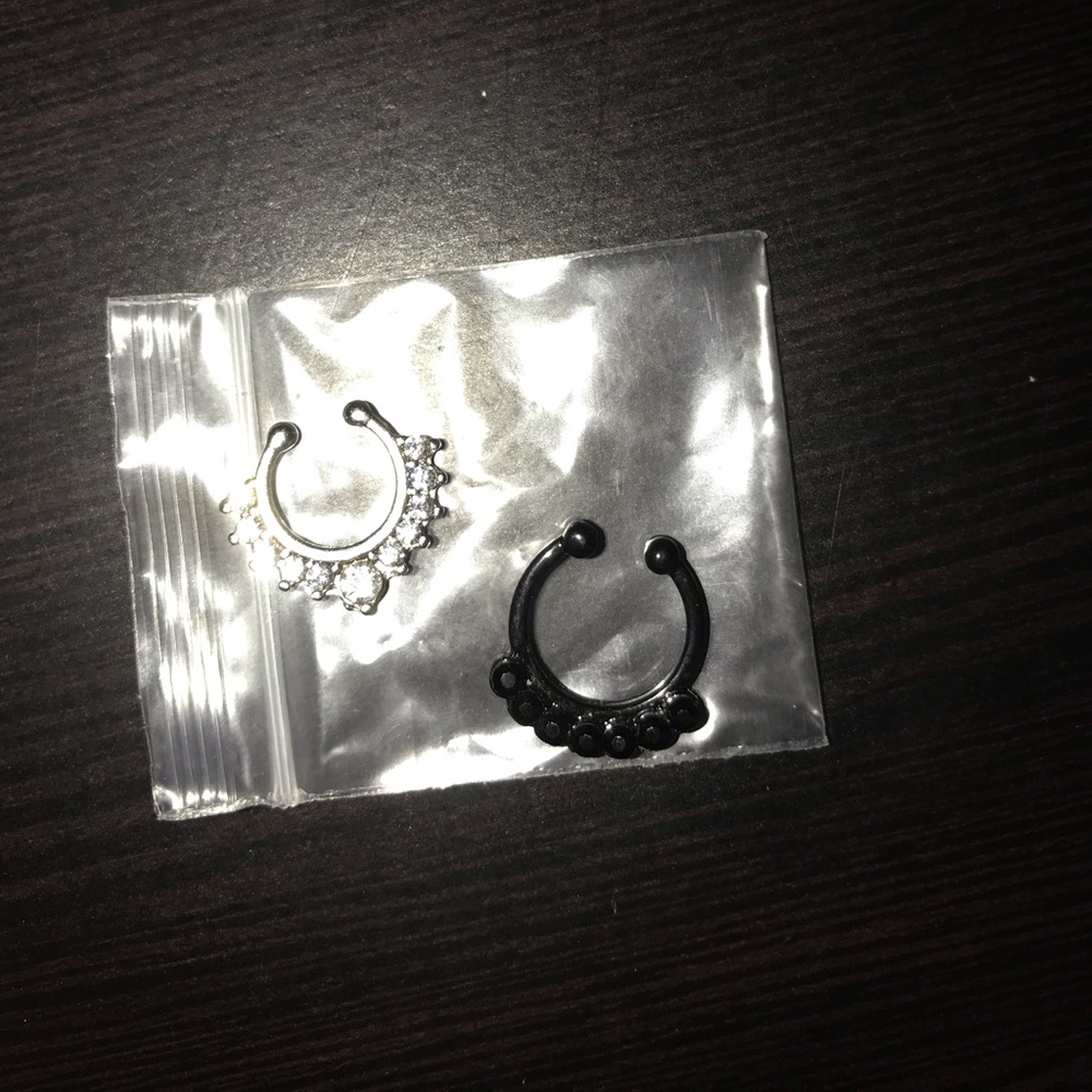 2 Faux Septum Rings